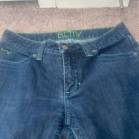 Kimes Ranch Betty Dark Blue Straight Leg Jeans 6/34 - Picture 3 of 6